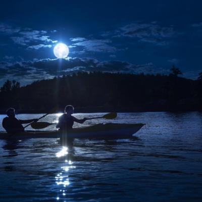 Sea Kayaking under the summer moon in Governor Coast - July 08