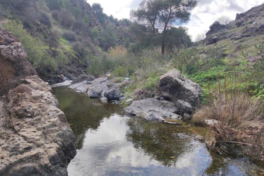 River trekking & swim in Maroullena Gorge