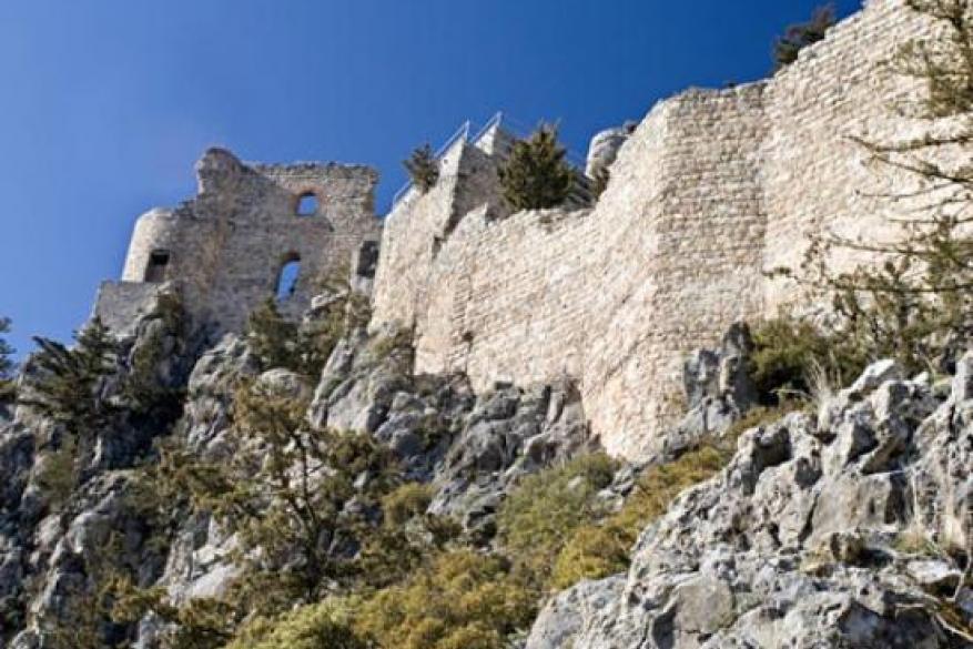 Voufaventos Castle in Pentadachtylos & Visit to the village of Saint Ambrosios