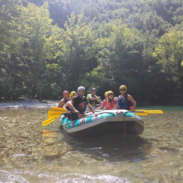 Rafting in the gorge of the river Agitis 