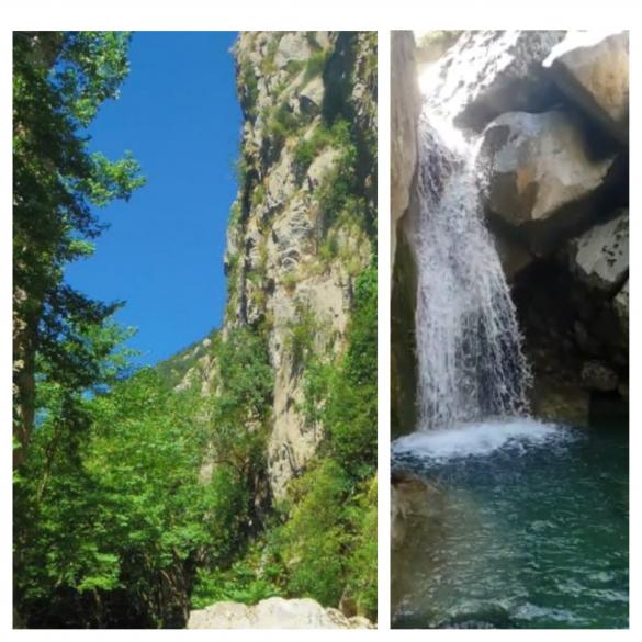 Hiking and diving in the Krasta Gorge